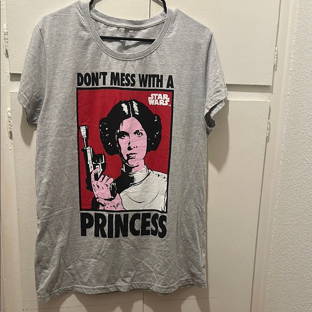 Star Wars Gray Princess Leia Tee